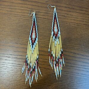Hand beaded earrings